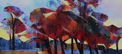Treescape - Tulbagh District | 2022 | Oil on Canvas | 36 x 51 cm